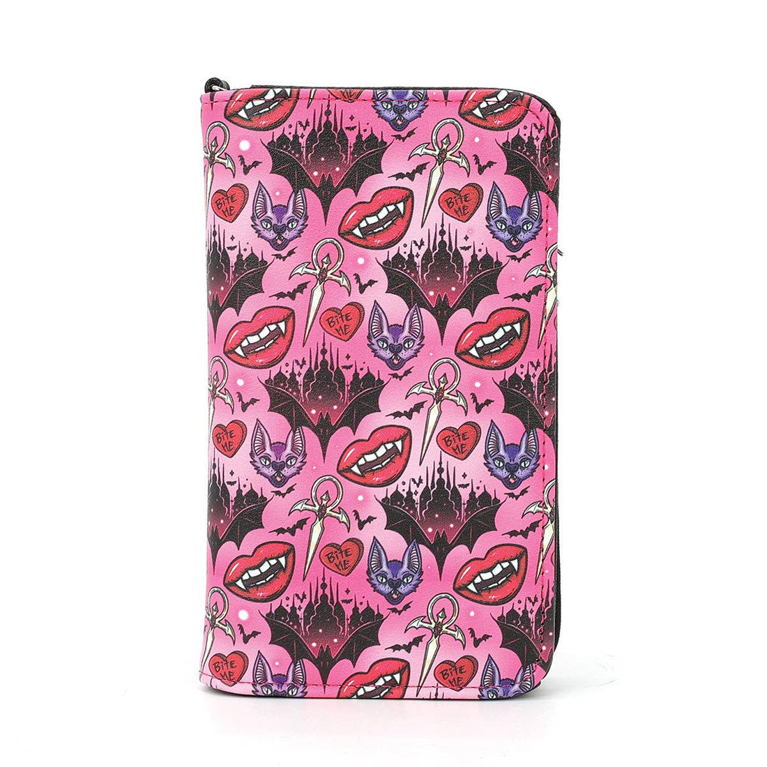 Vampire Smile &amp; Bat Wallet in Vinyl