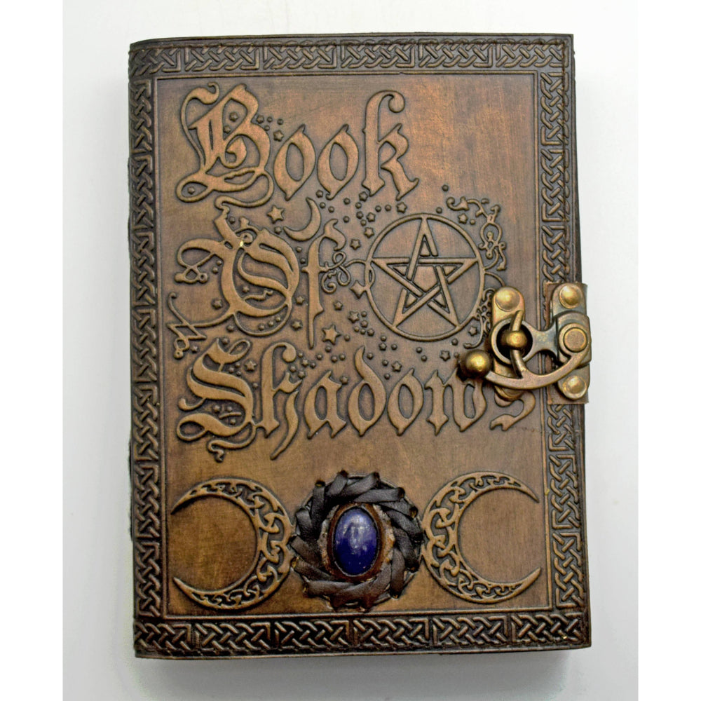 Book of Shadows Leather Embossed Journal Stationery Fantasy Gifts   