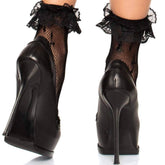 Cross Net Ankle Socks