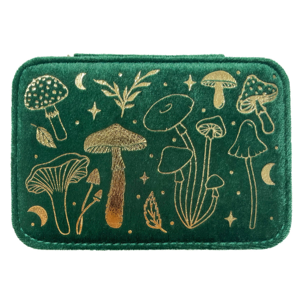 Green Witch Mushroom Jewelry Box Home Decor Mysticum Luna   