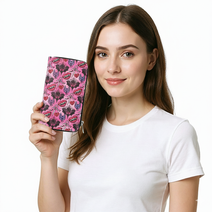 Vampire Smile &amp; Bat Wallet in Vinyl