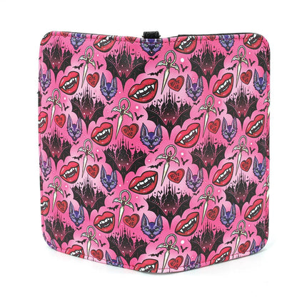 Vampire Smile &amp; Bat Wallet in Vinyl