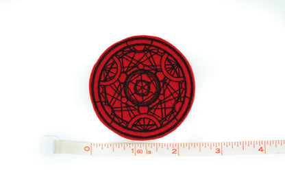 Red Alchemy Medallion Iron On Patch