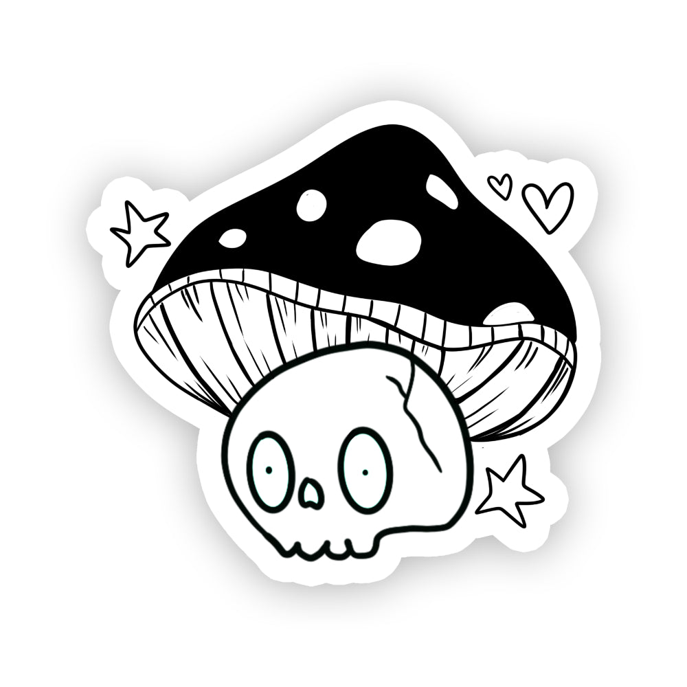 Skull Mushroom Vinyl Sticker