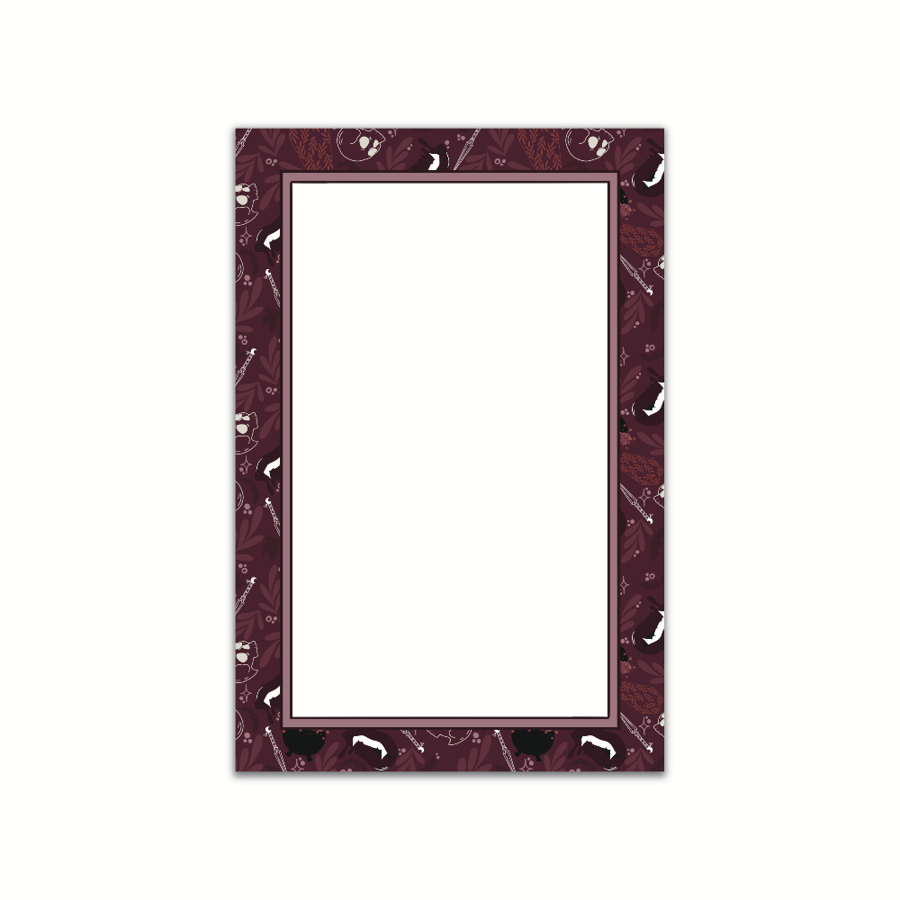 4x6 Notepad Maroon Magic