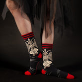 Evil AF Baphomet Crew Socks