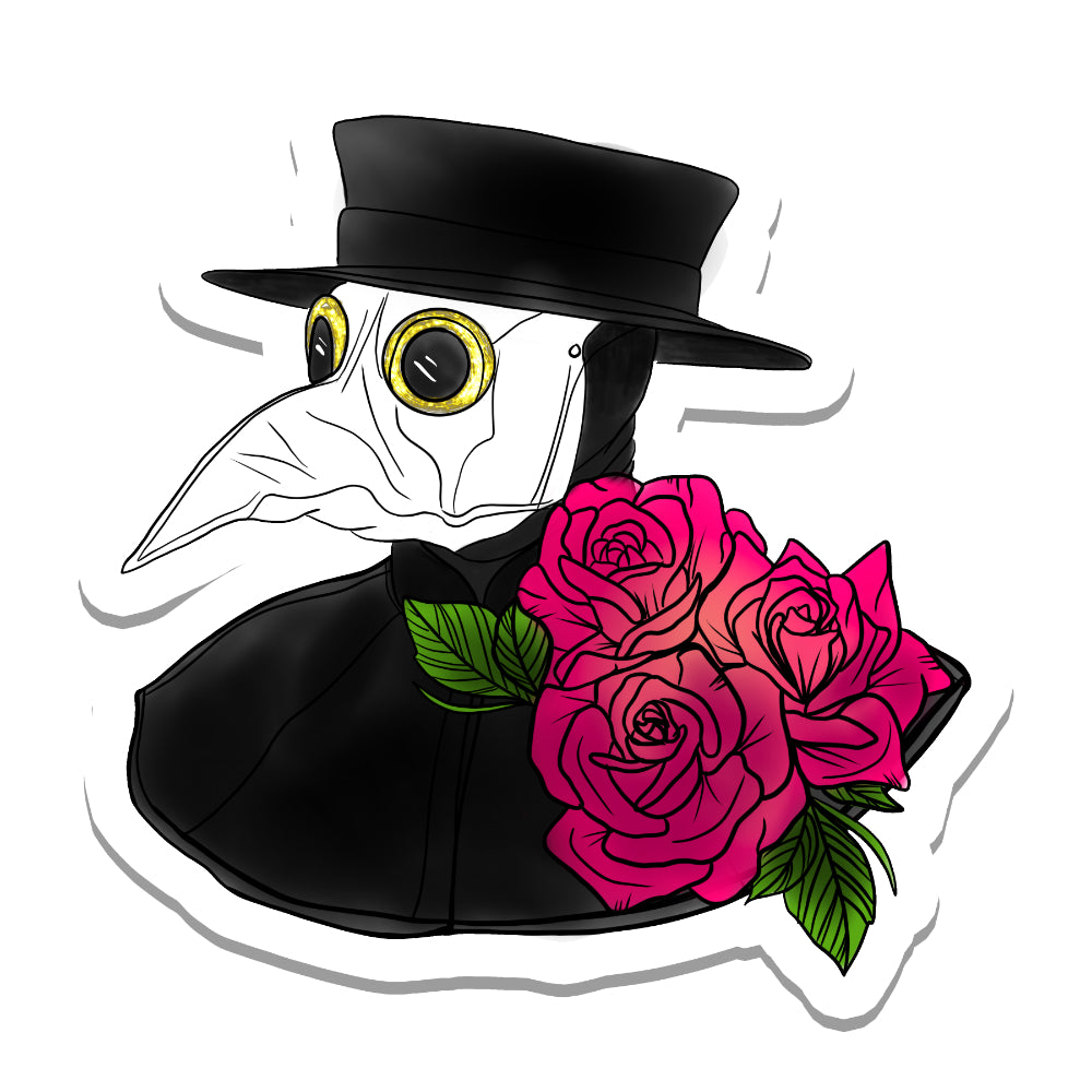 Plague Doctor Vinyl Sticker