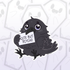 Cute But Psycho Raven Crow Bird Stickers