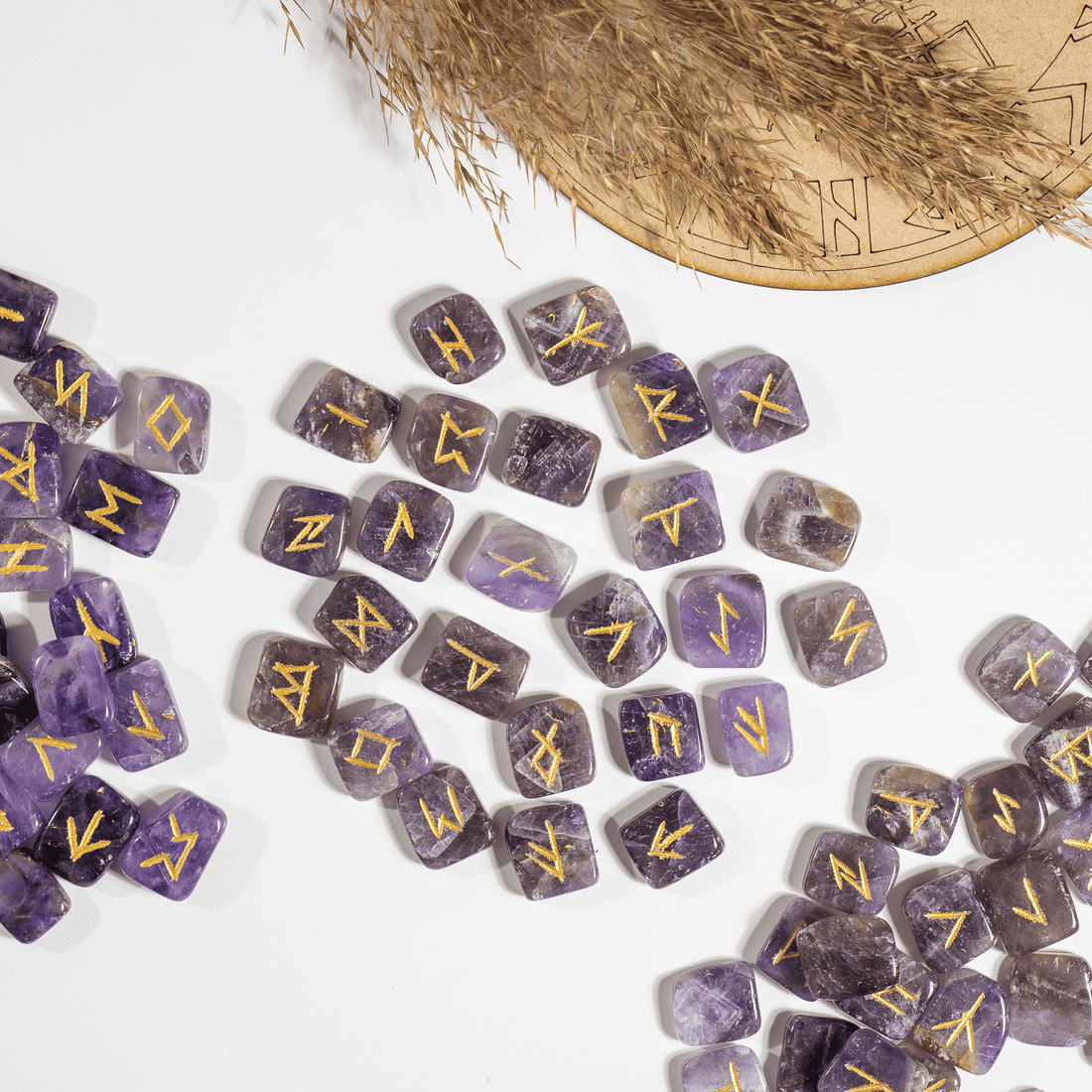 Futhark Rune Set Amethyst