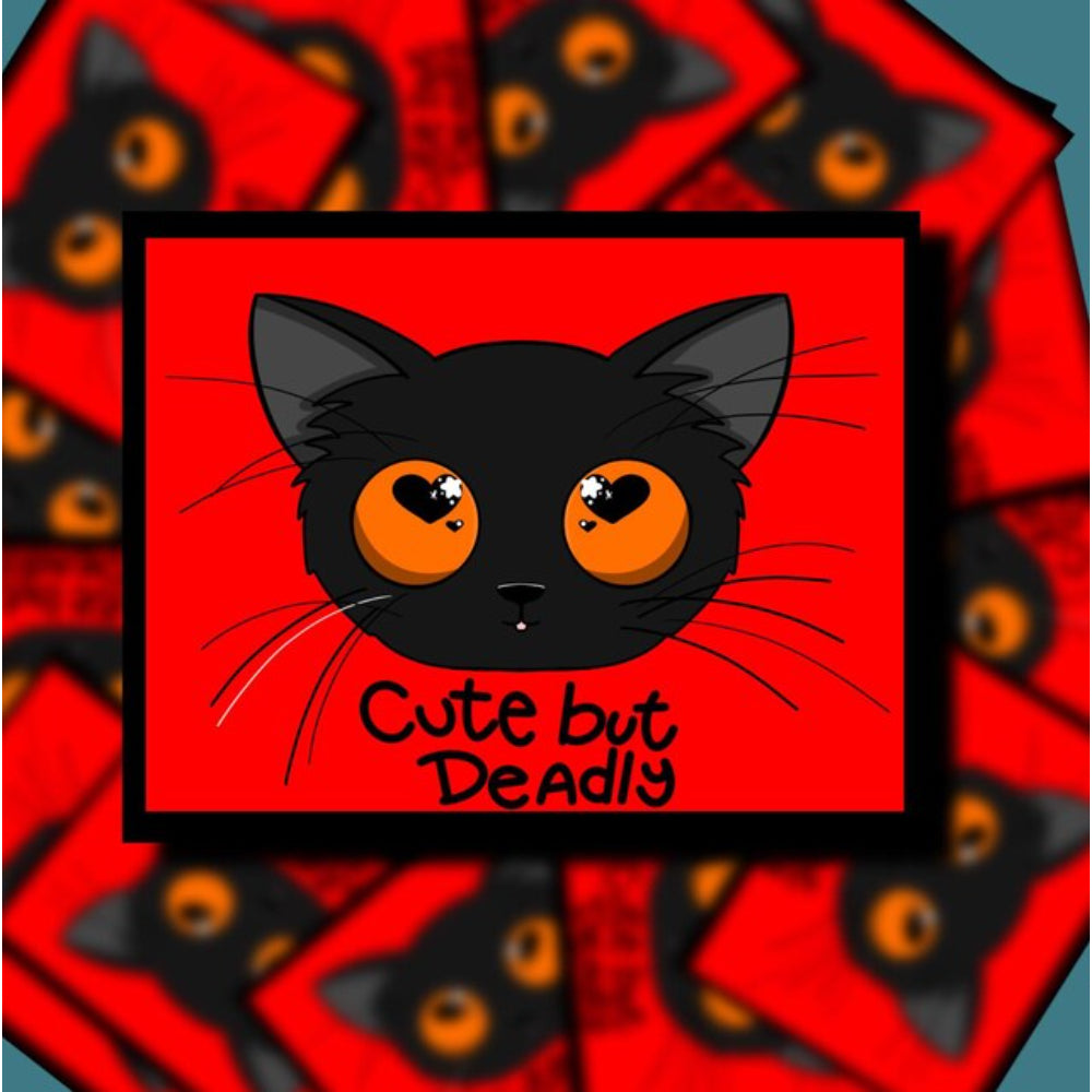 Cute But Deadly Local Sticker Sticker FoxOffArt   