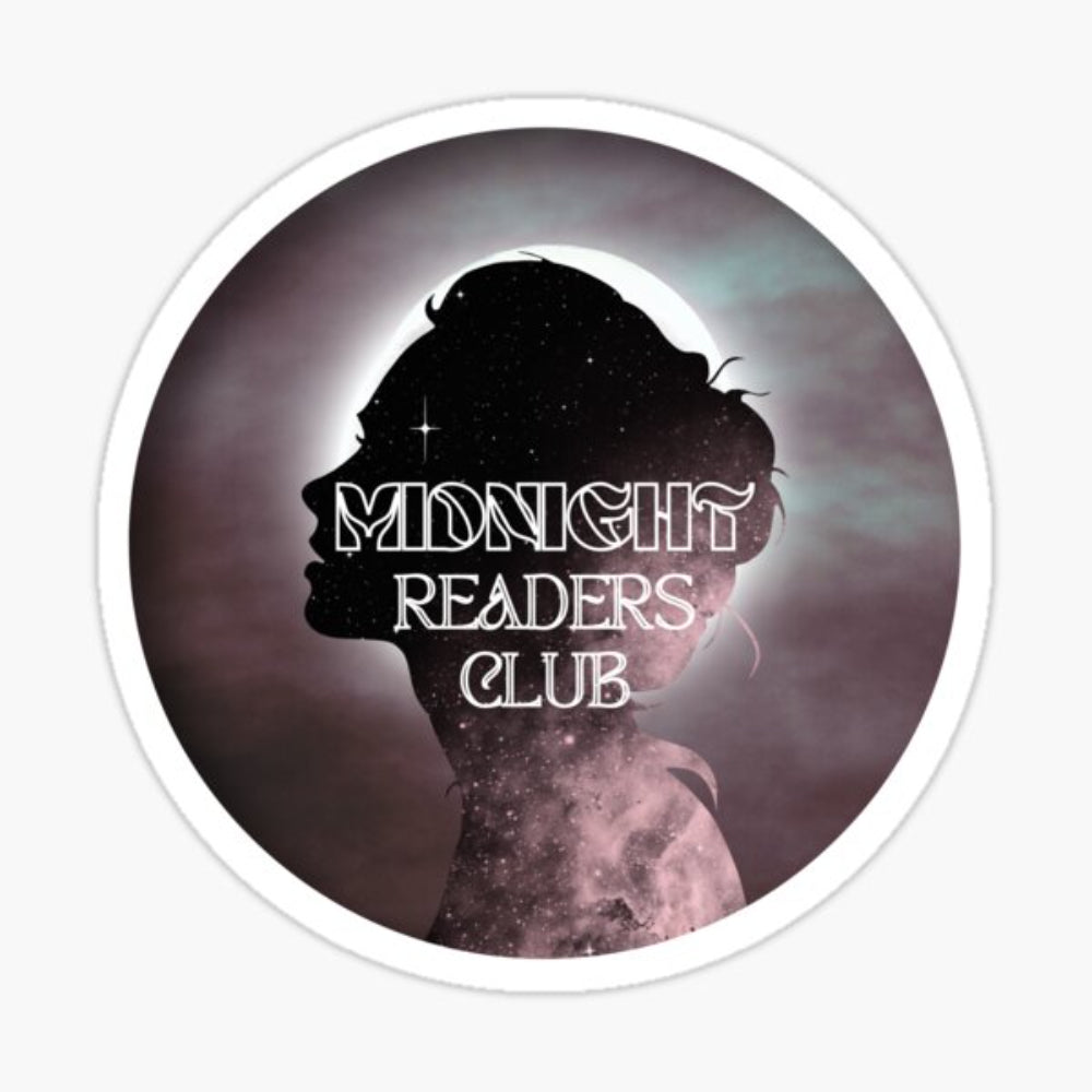 Midnight Readers Club Vinyl Sticker Sticker The Girl Gets The Book   