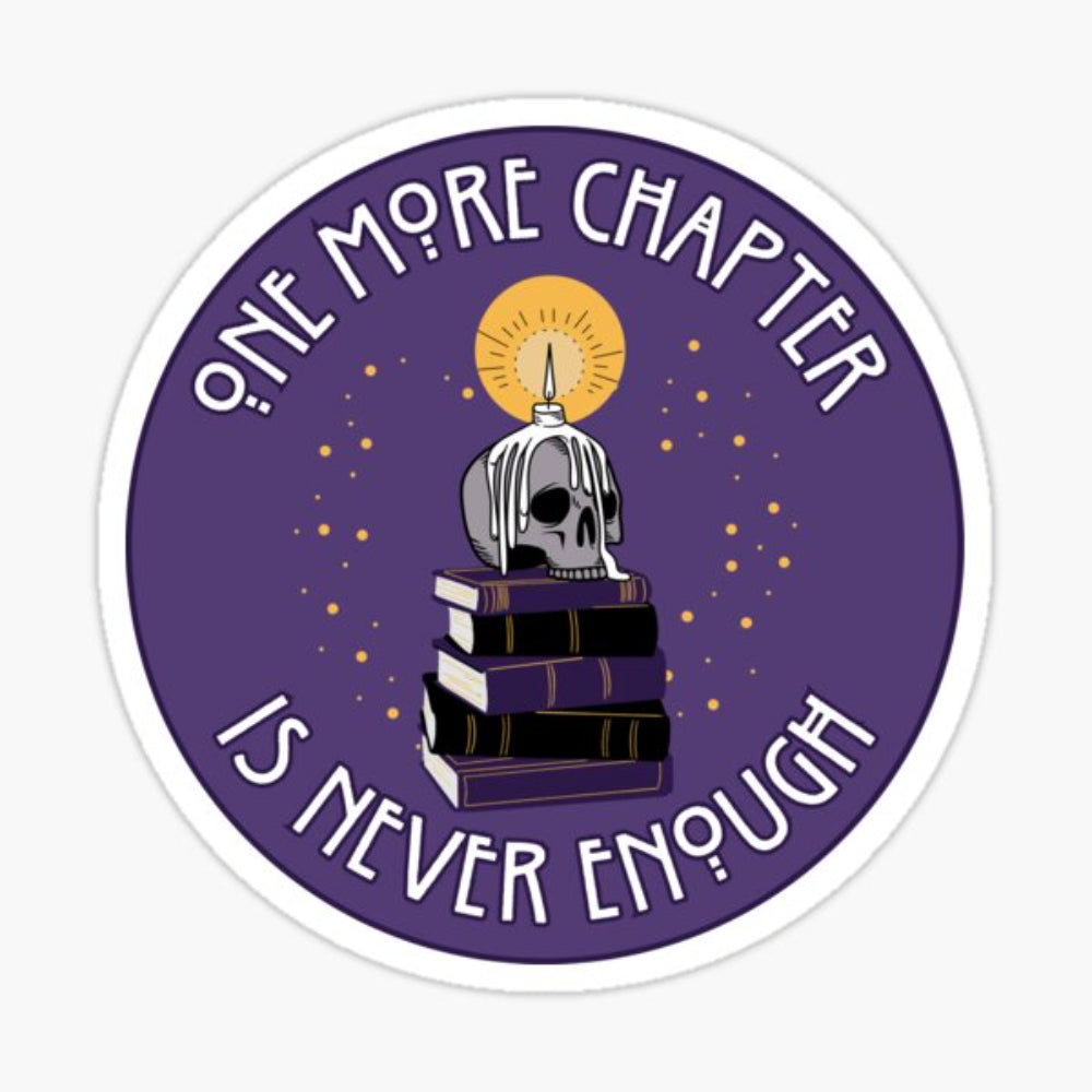 One More Chapter Vinyl Sticker Sticker The Girl Gets The Book   