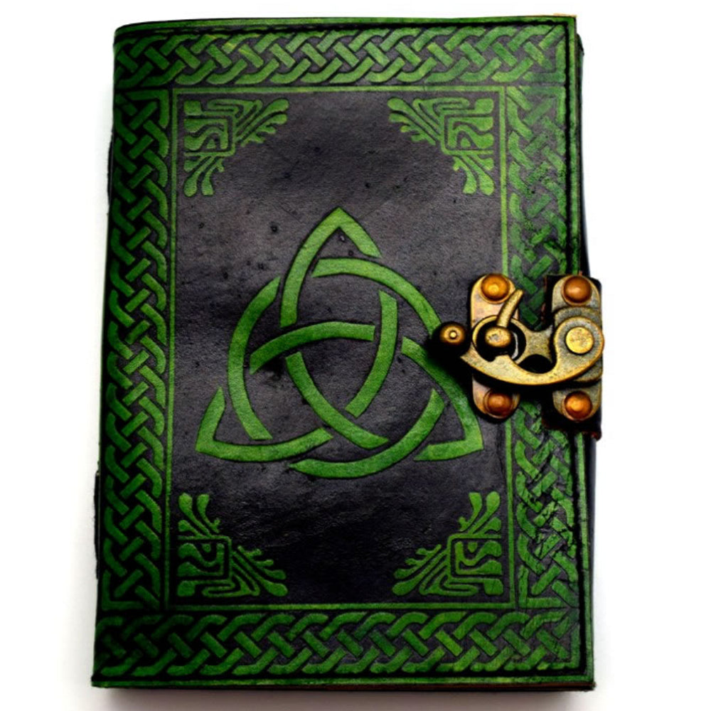Triquetra Journal Black/Green Stationery Fantasy Gifts   