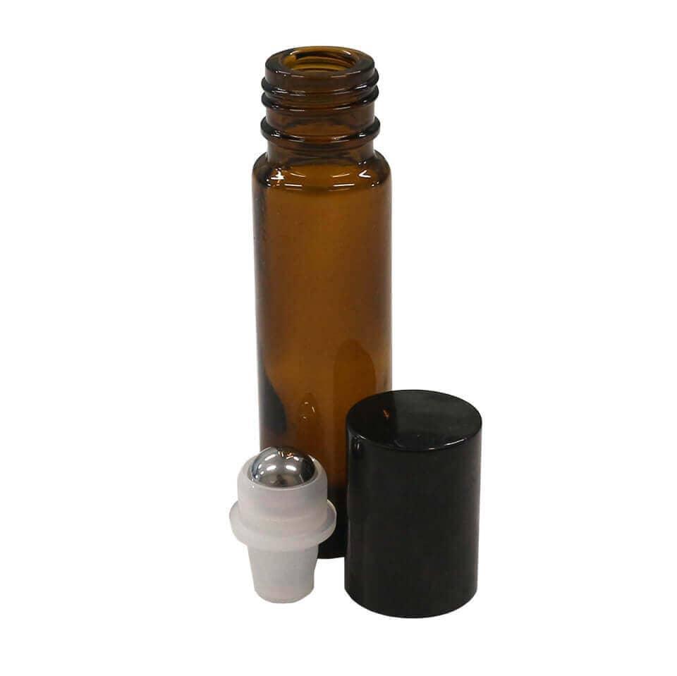 Amber Glass Roll On Bottles