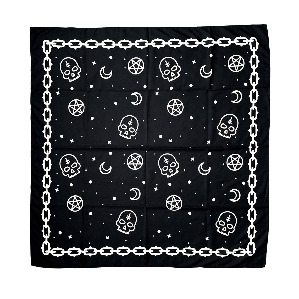 Skull and Pentacle Scarf Altar Cloth
