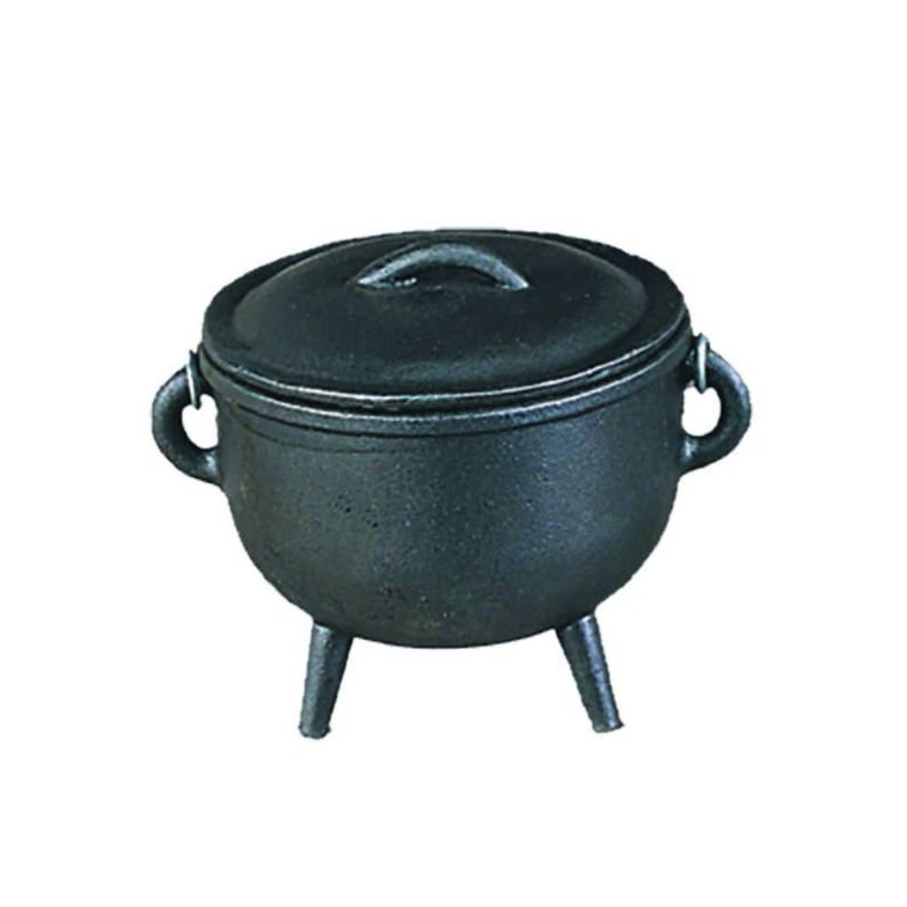 Cast Iron Cauldron with Lid Witchcraft DESIGNS BY DEEKAY INC   