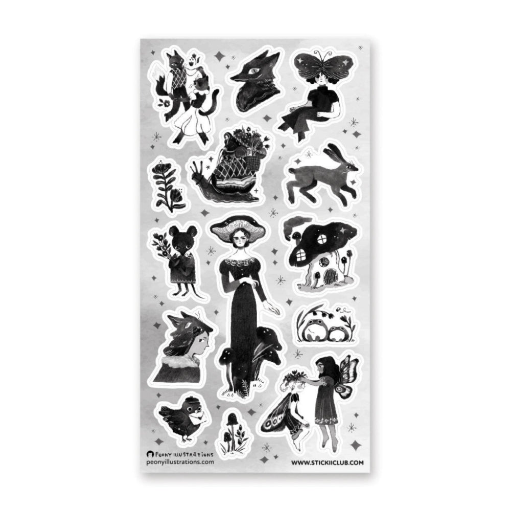 Fantastical Forest Creatures Sticker Sheet Sticker STICKII   