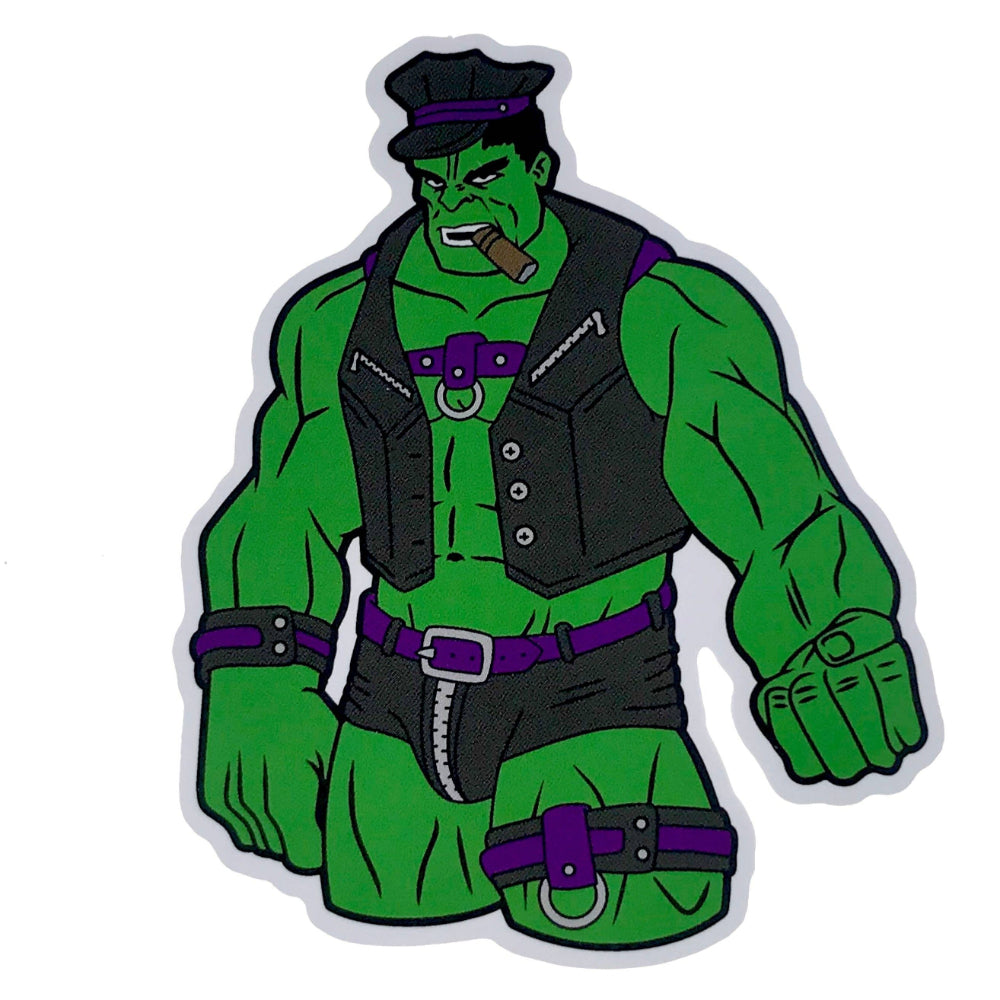 Leather Daddy Hulk Sticker