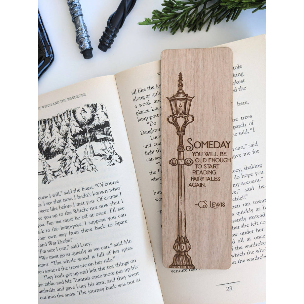 Old Enough To Read Fairytales Wooden Bookmark Stationery North To South Designs   