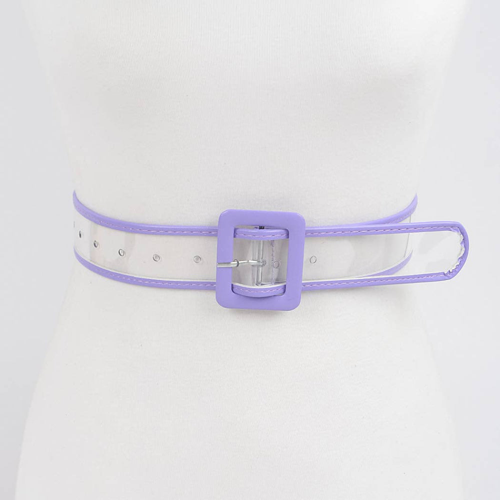 Transparent Belt Purple Edge Clothing 3AM   