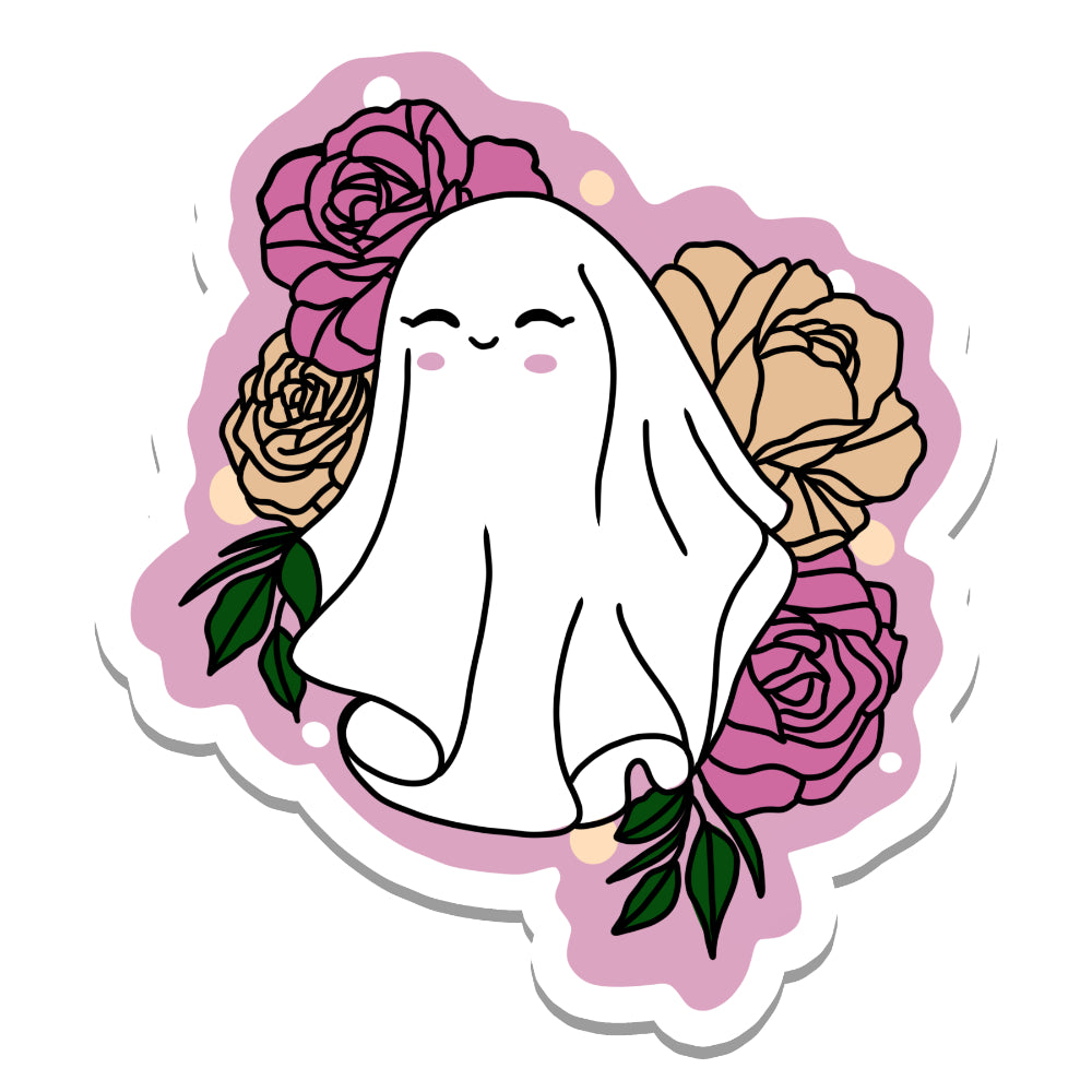 Cute Girl Ghost Vinyl Sticker Sticker Rebel and Siren   