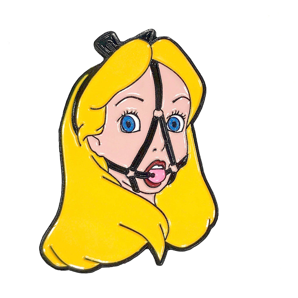 Lady In Wonderland Enamel Pin Bric-A-Brac Geeky And Kinky   