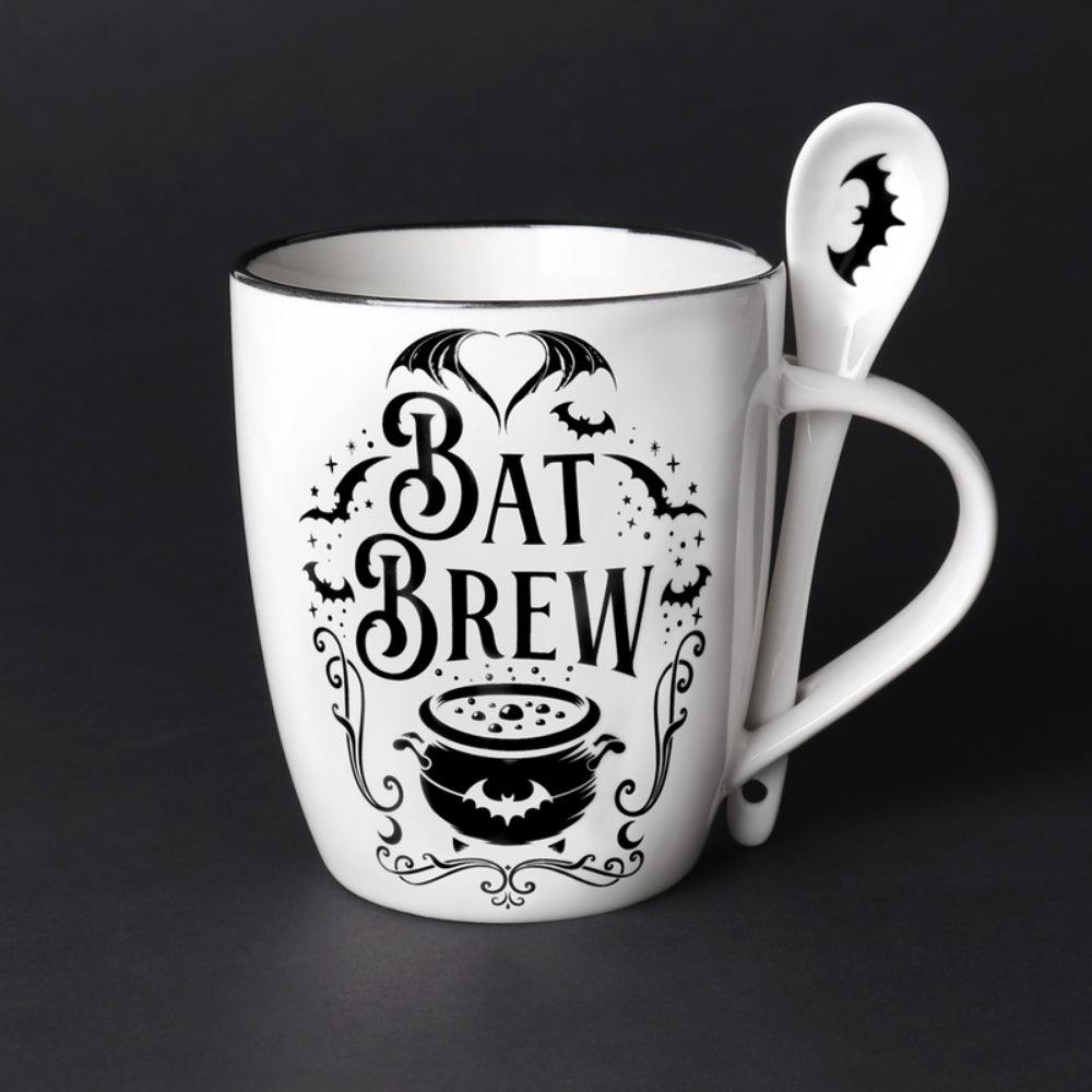 Bat Brew Mug and Spoon Home Decor Alchemy England   
