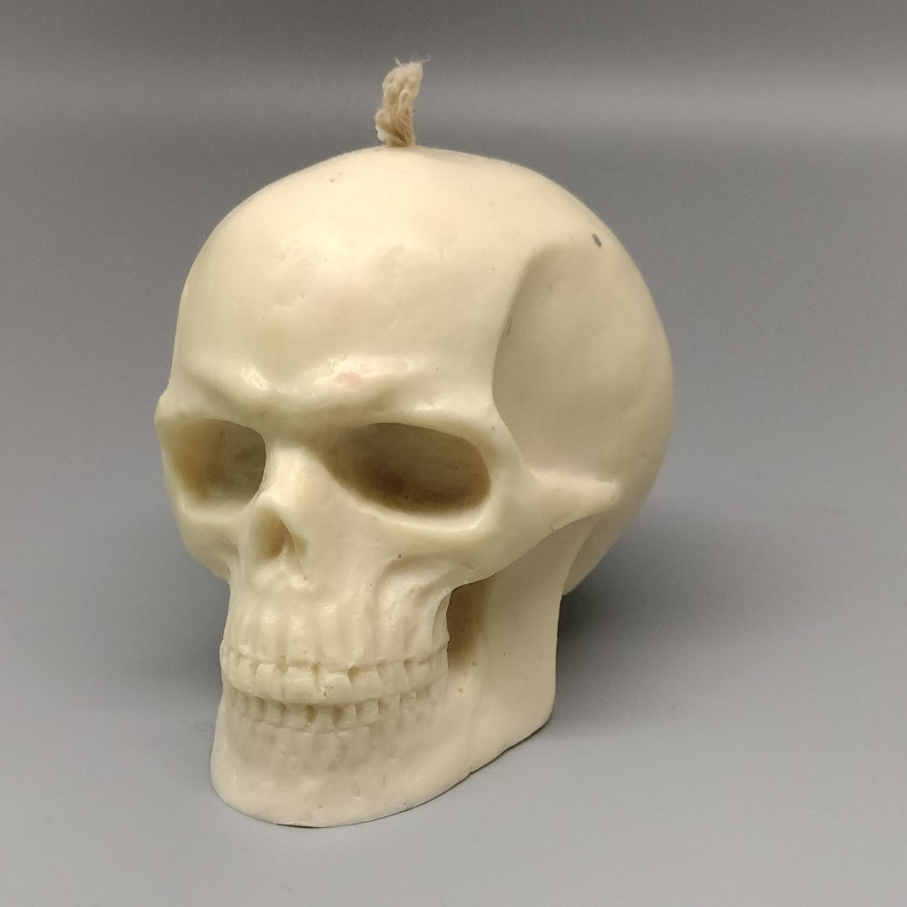 Skull Beeswax Candle Witchcraft Pandora Witch Shop White  