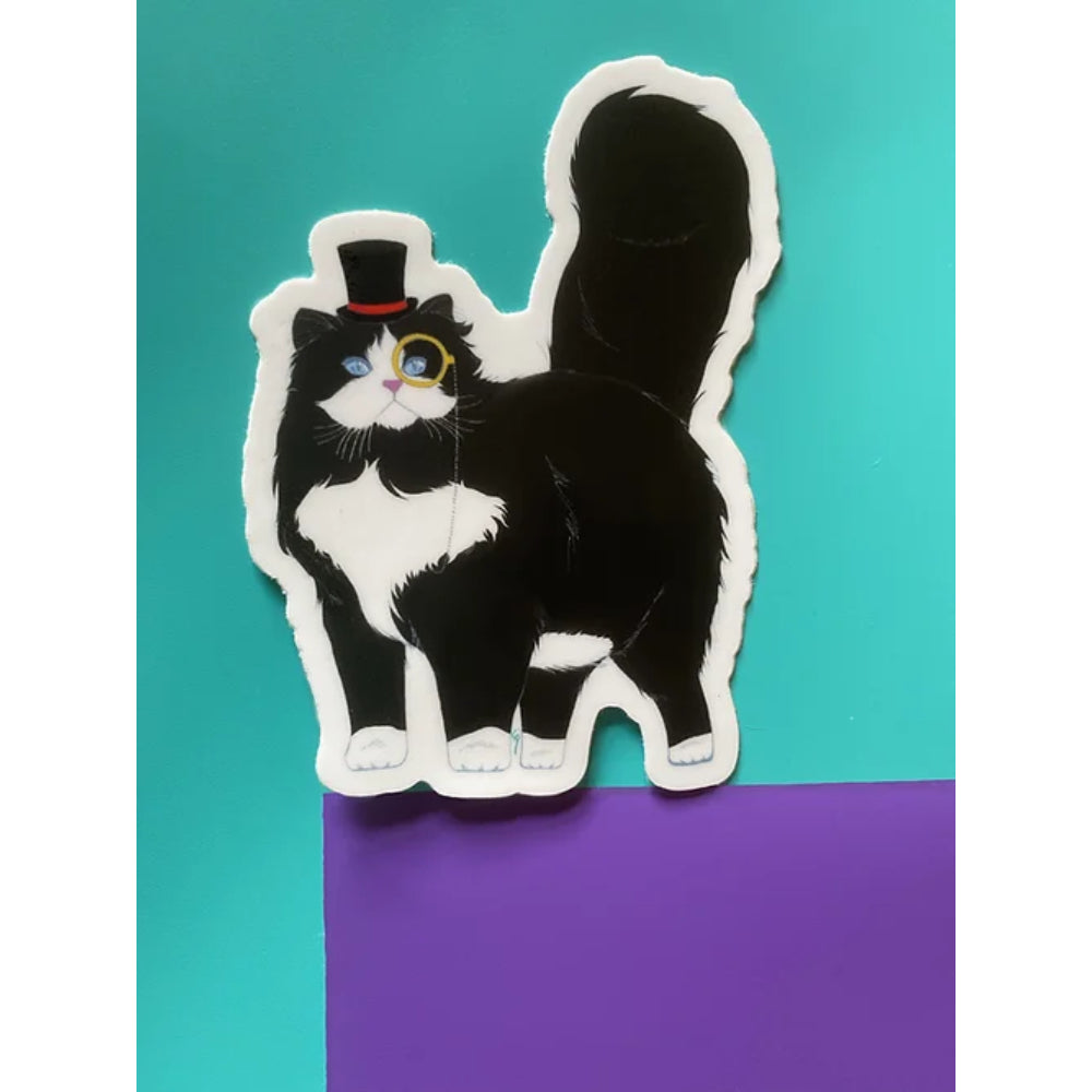 Distinguished Gentleman Cat - Local Sticker Sticker Crysten Designs   