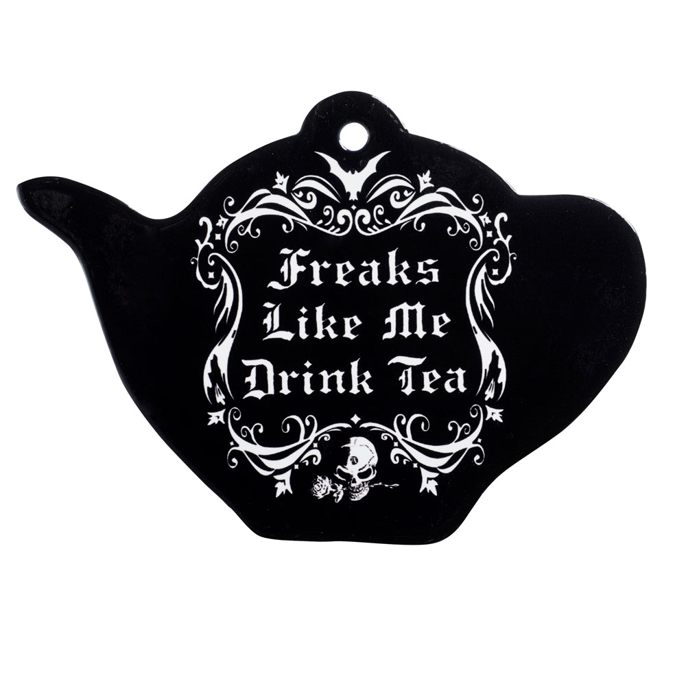 Freaks Like Me Drink Tea Ceramic Trivet Home Decor Alchemy England   