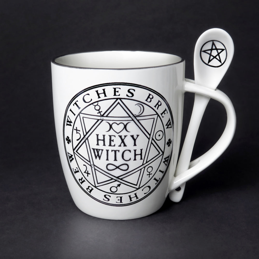 Hexy Witch Cup and Spoon Home Decor Alchemy England   