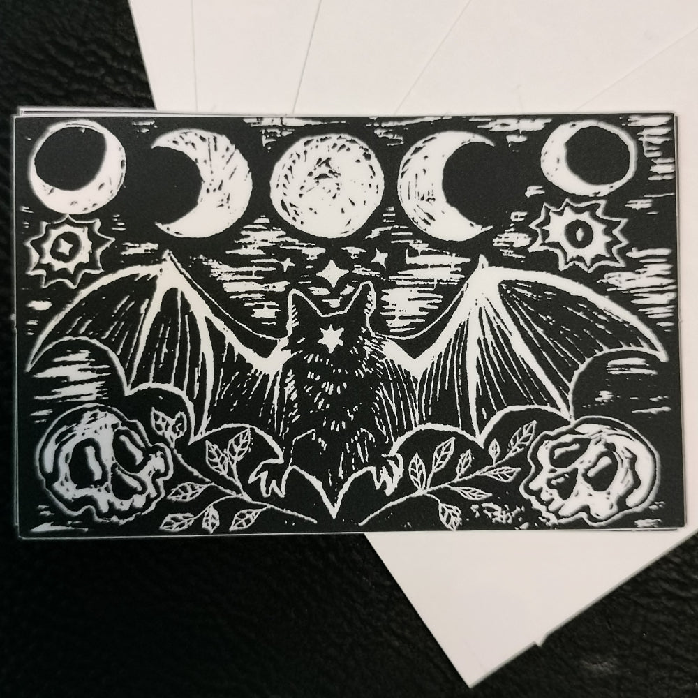 Moon Phase Bat - Local Sticker Sticker Memento Vivre   