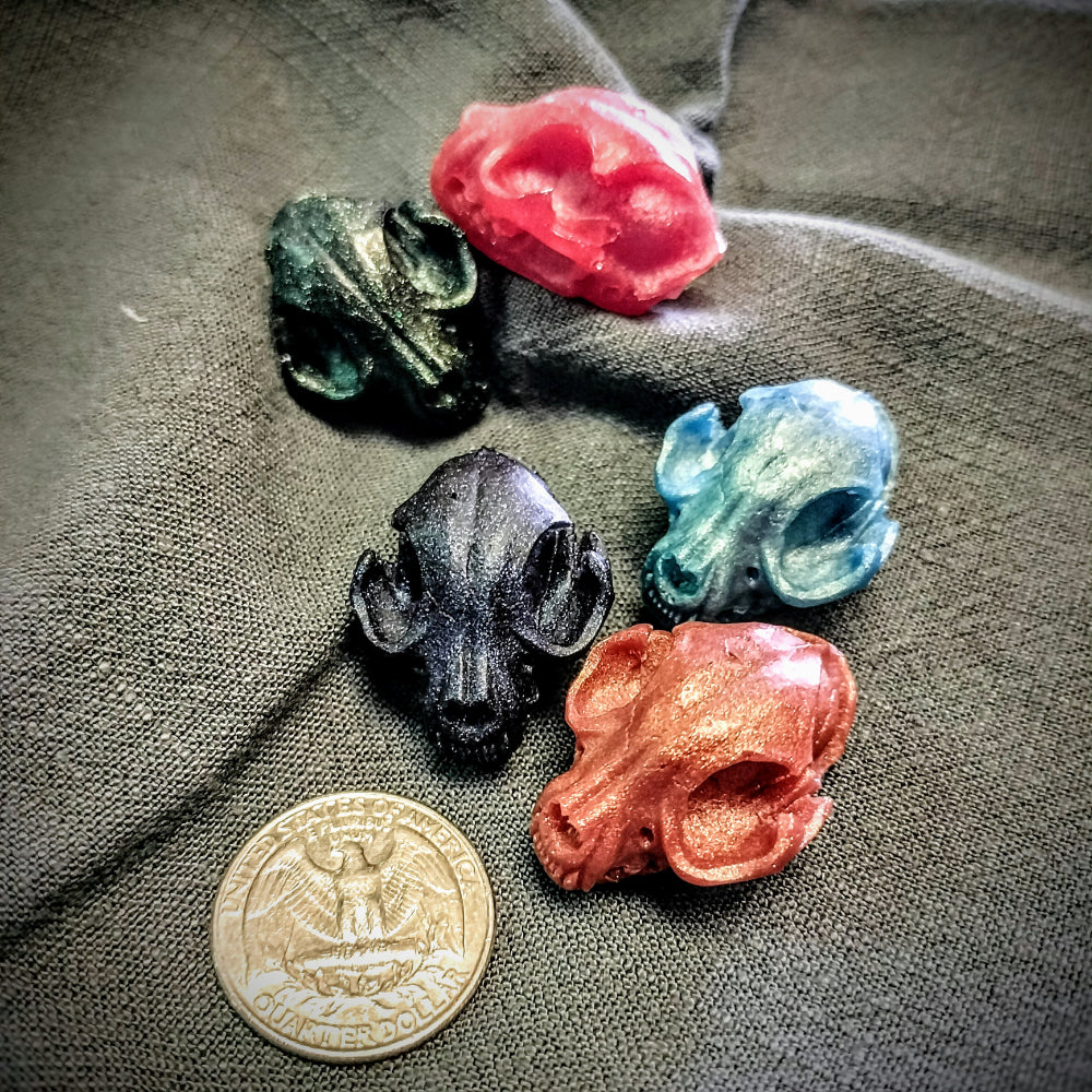 Tiny Cat Skull Bric-A-Brac Foxglove Crafts   