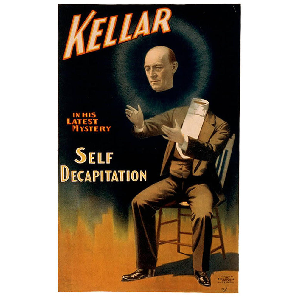 Kellar Self Decapitation Art Print Poster Home Decor Poster Scene   