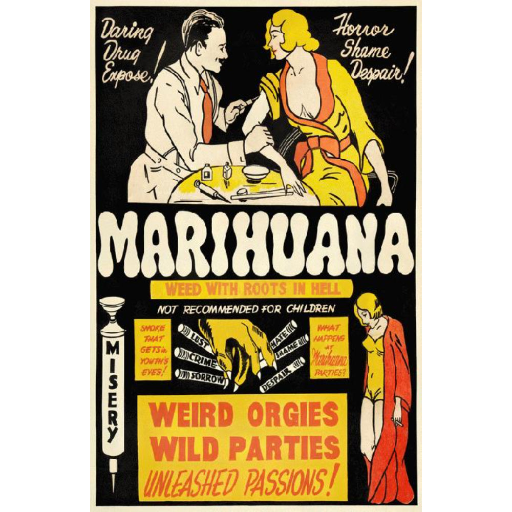 Marihuana 1936 Art Print Poster Home Decor Poster Scene   