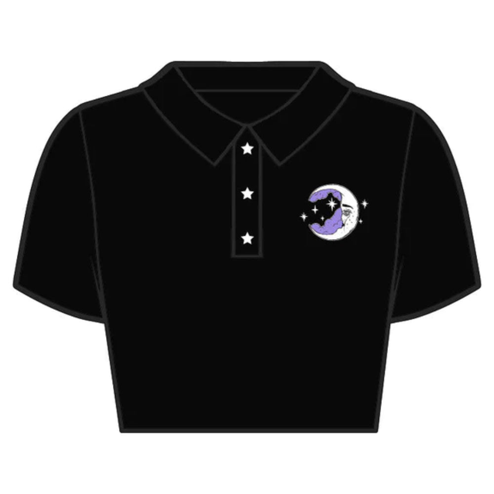 Mystic Moon Crop Polo Clothing Too Fast   