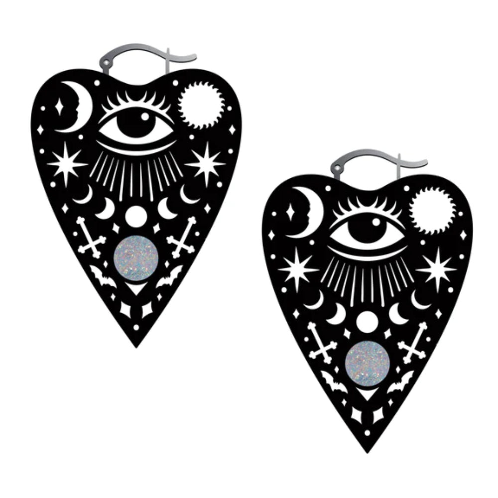 Mystical Planchette Earrings Jewelry Too Fast   