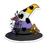 Pride Flag Witch Hat Vinyl Sticker Nonbinary