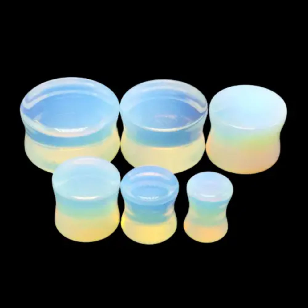Opalite Double Flared Plugs
