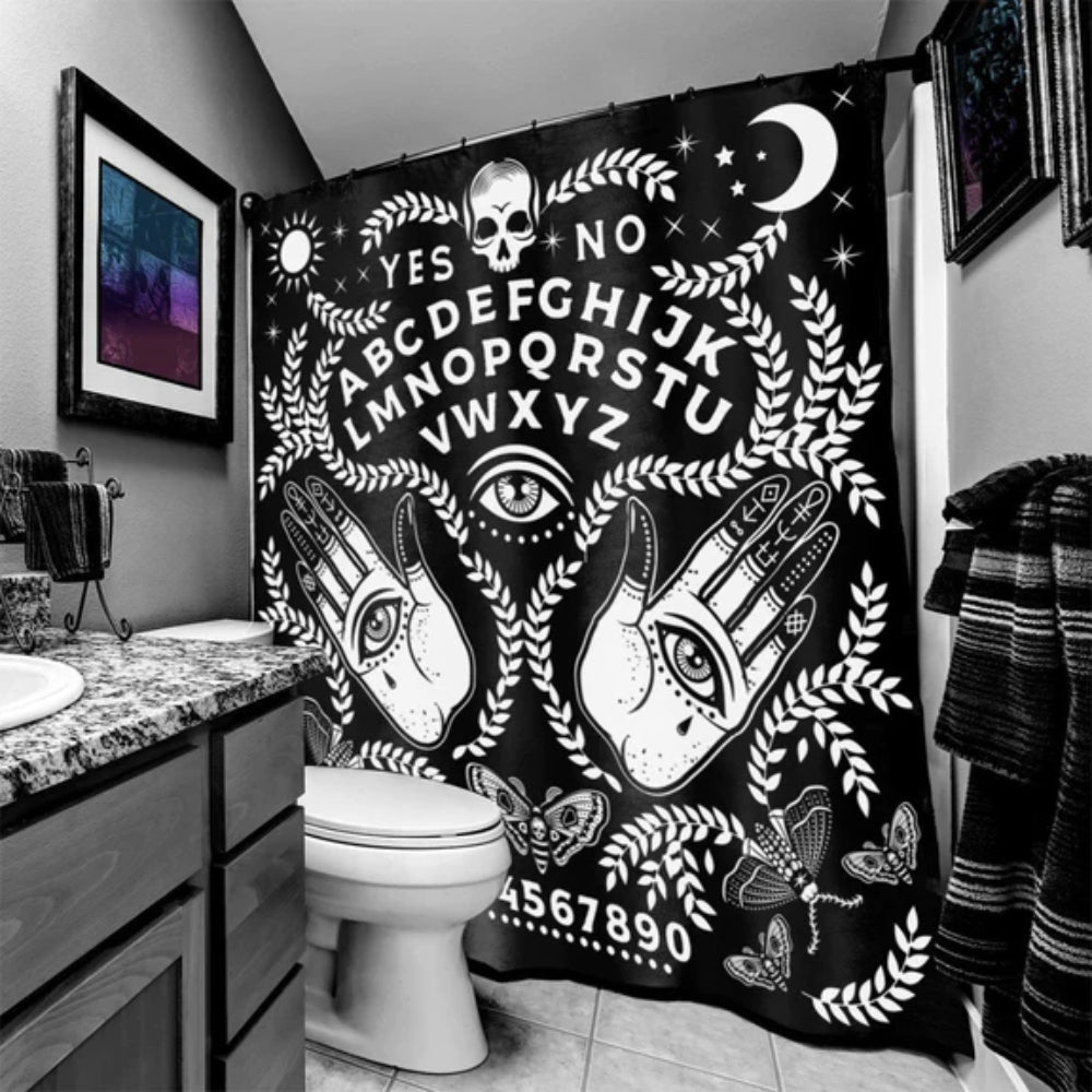 Too Fast Shower Curtain Home Decor Too Fast Spirit Board Hands  