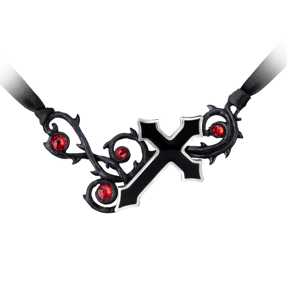 Black Cross Necklace Jewelry Alchemy England   