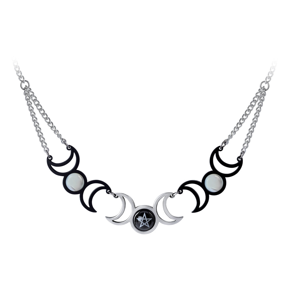 Tres Lunae Necklace Jewelry Alchemy England   