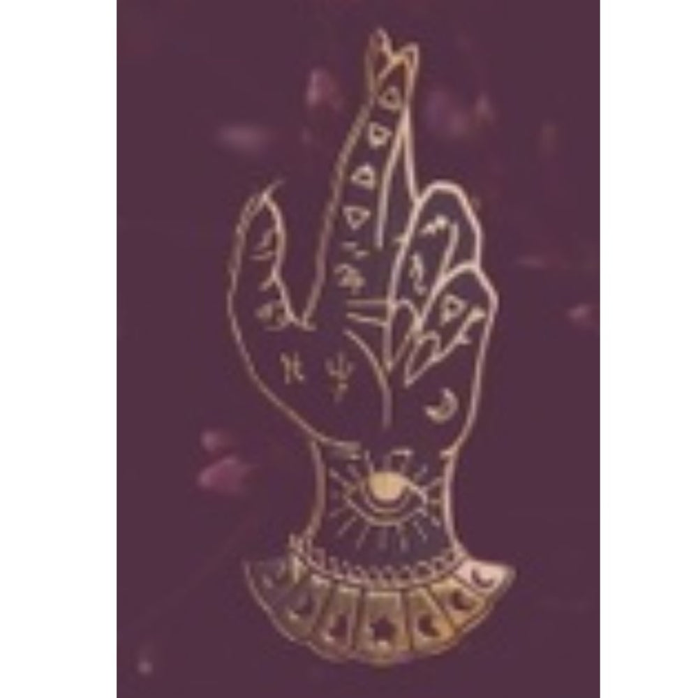Palm Reader Enamel Pin Black and Gold Bric-A-Brac The Pickety Witch   