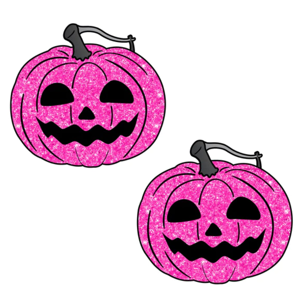 Pink Jack-O-Lantern Earrings