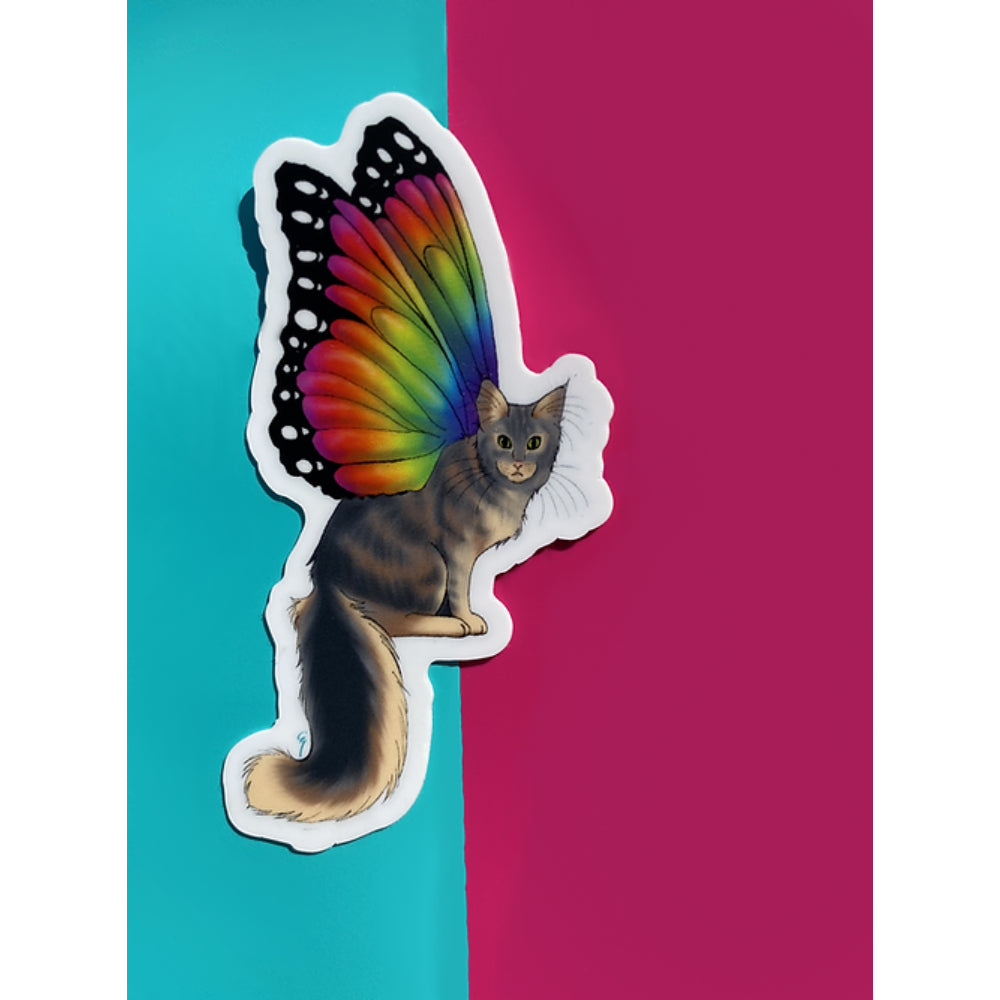 Rainbow Catterfly - Local Sticker Sticker Crysten Designs   