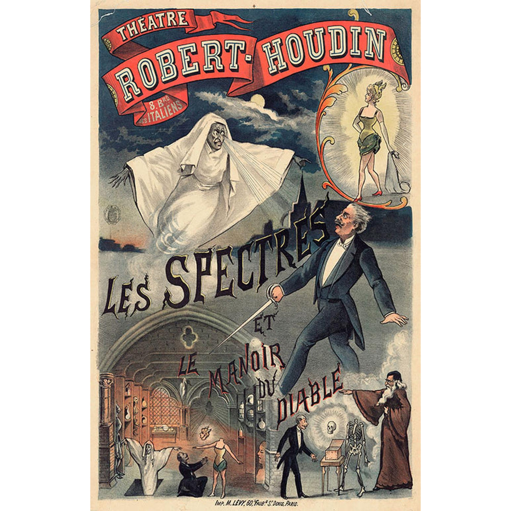 Robert Houdin Les Spectres Poster Home Decor Poster Scene   