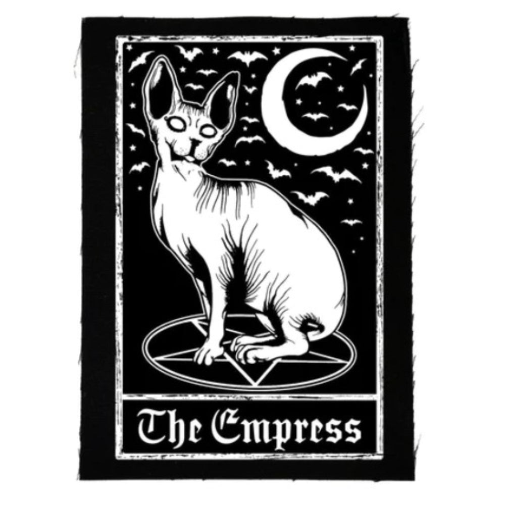 Sphynx Cat Empress Tarot Cloth Patch Bric-A-Brac Too Fast   