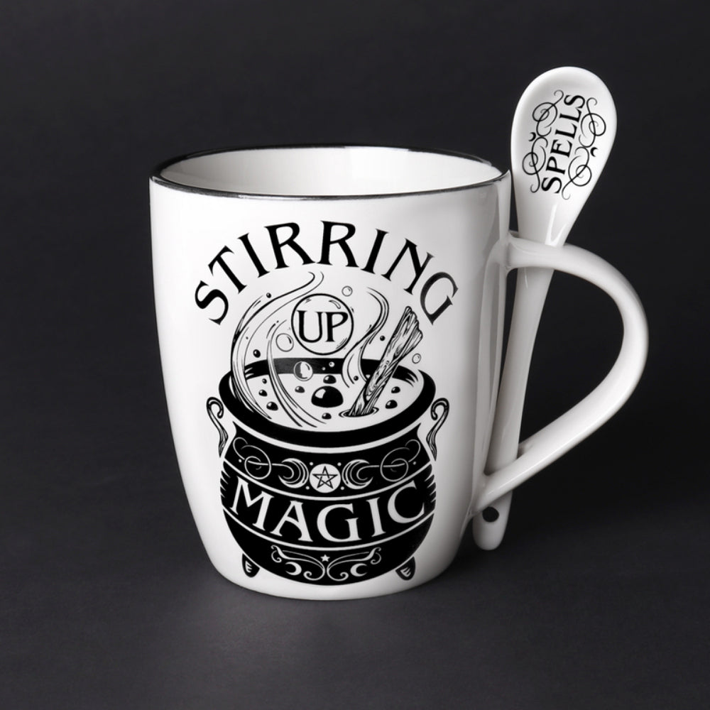 Stirring Up Magic Mug and Spoon Home Decor Alchemy England   