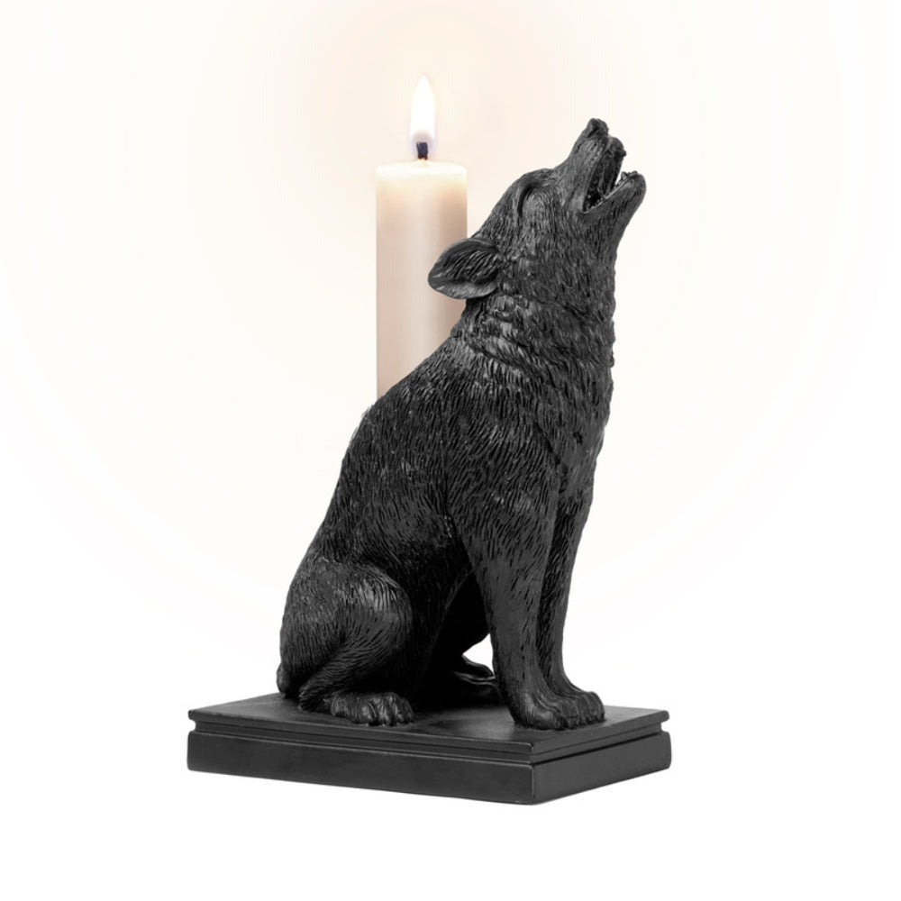 Ulula Noctis Wolf Candlestick Home Decor Alchemy England   