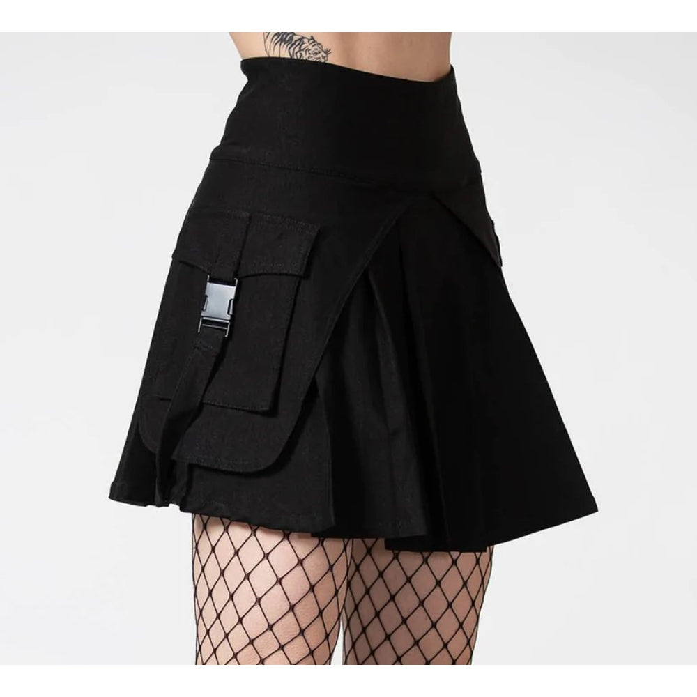 Vanya Pleated Mini Skirt Clothing Killstar   